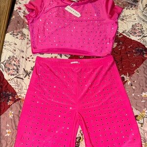 Vibrant Pink Dance Shorts by Chic & Rare